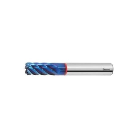 Garant Diabolo Solid Carbide Torus End Mill, for Hard Steels, TiAlN Coated, 6/0.5 mm 206422 6/0,5